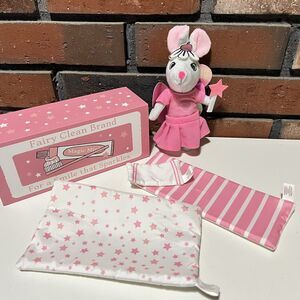 Foothill Toy Co. Pearl The Tooth Fairy Mouse Playset Mouse Bed Pillow Plush